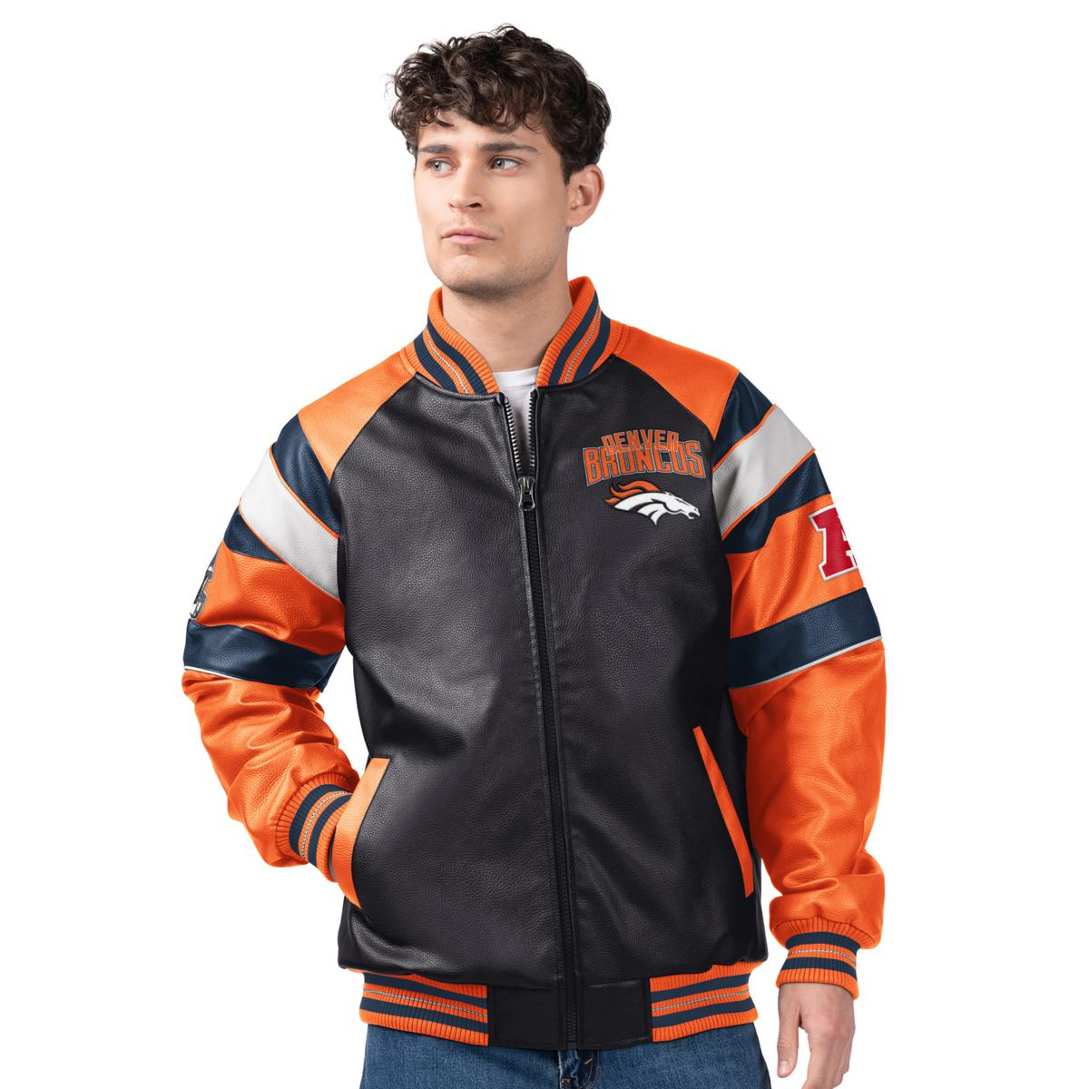 Officially Licensed NFL by Carl Banks Faux Leather Jacket
